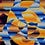 Bissery mid century wool tapestry modernist " migration of birds" Jacquard - 4