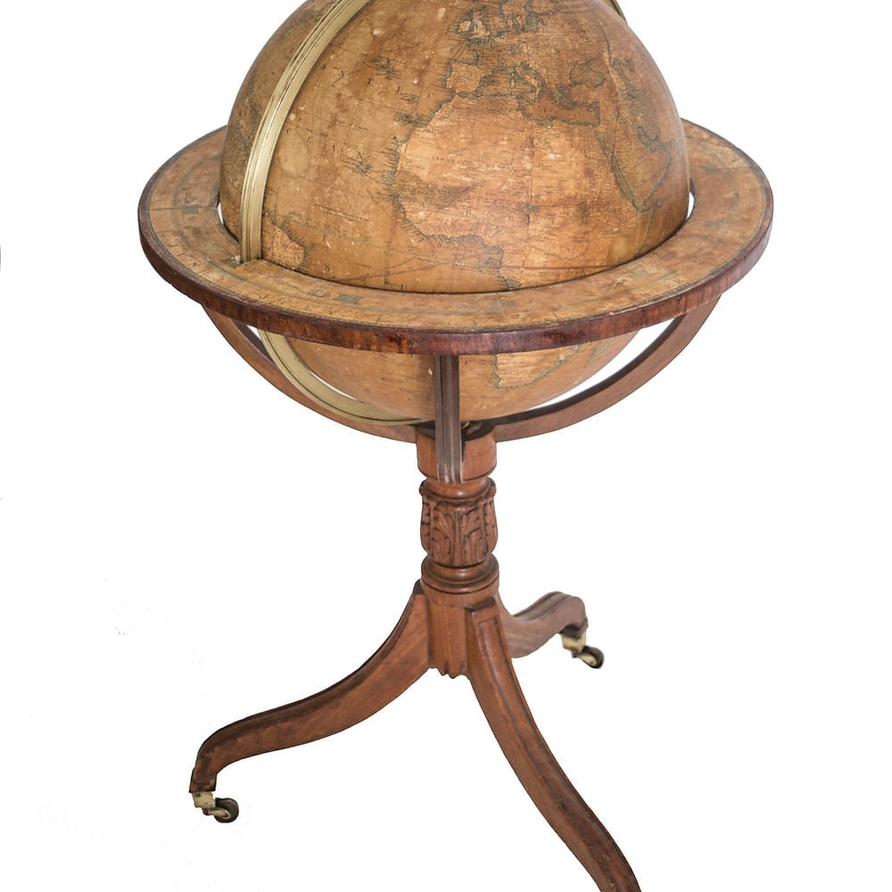 18-inch W & T M Bardin terrestrial globe on stand, English, 1843 (1 of 11)