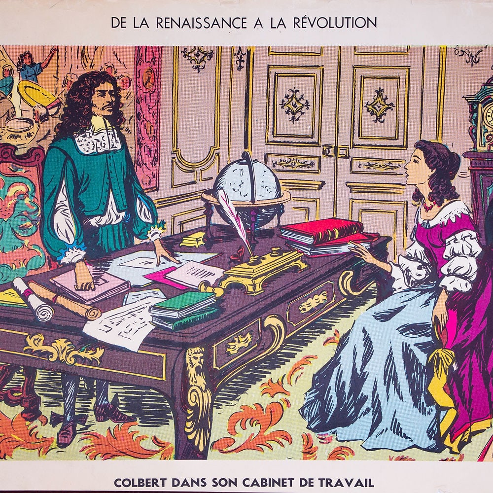 Vintage History FrenchSchool Poster, Georges Lang (No. 17 & 21) - Double-Sided - 3
