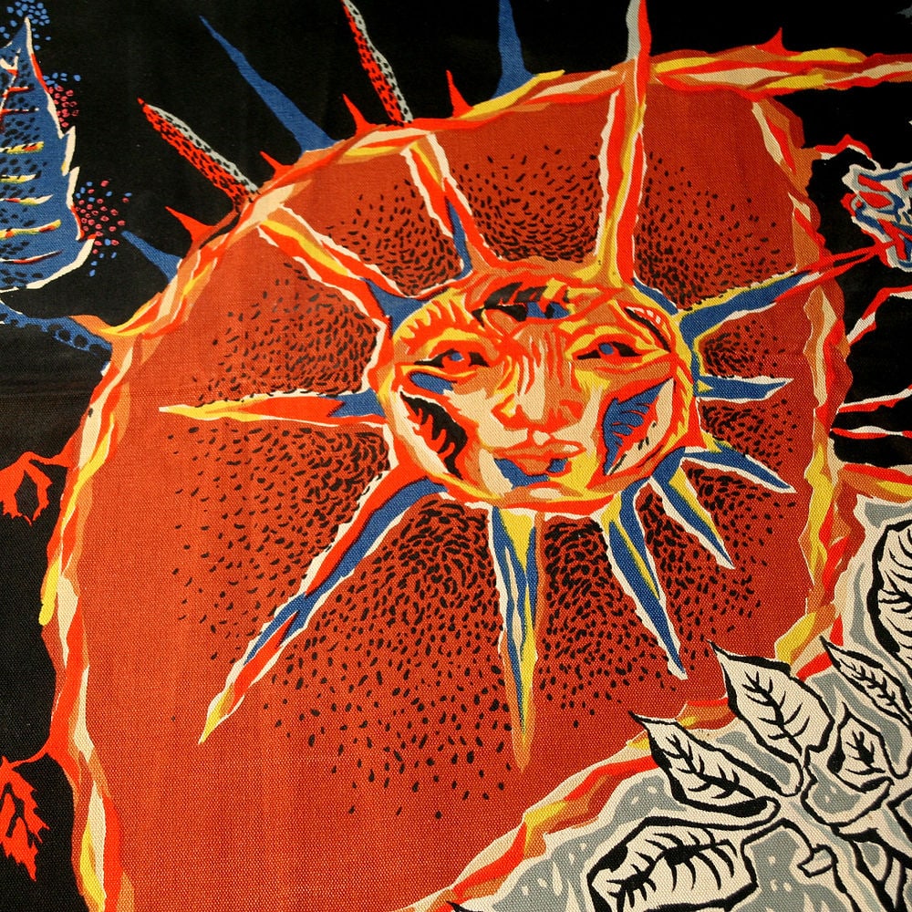 Season sun and rain - Lurcat silkscreen tapestry Aubusson - 2
