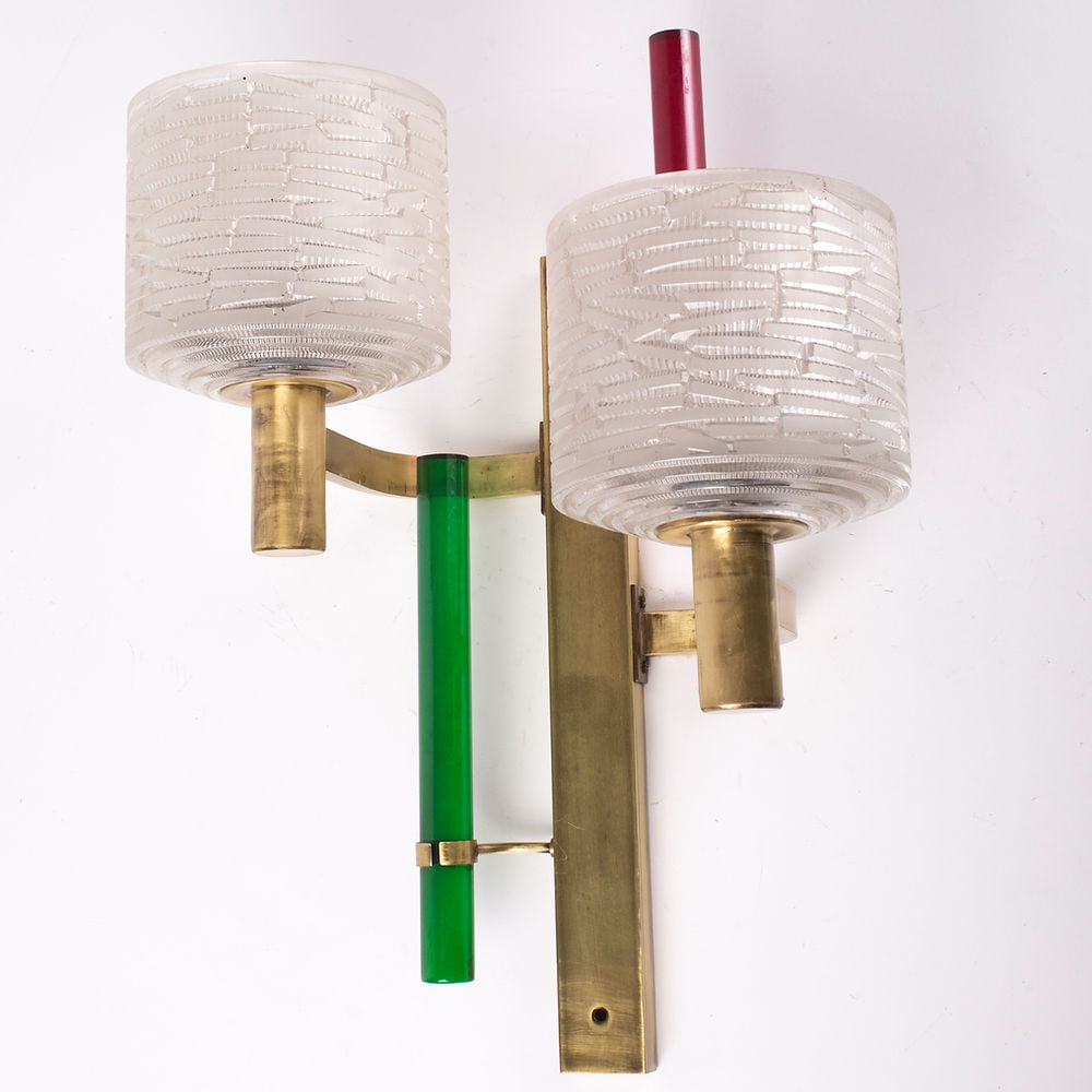 Single wall Sconces maison Lunel French mid century - 7