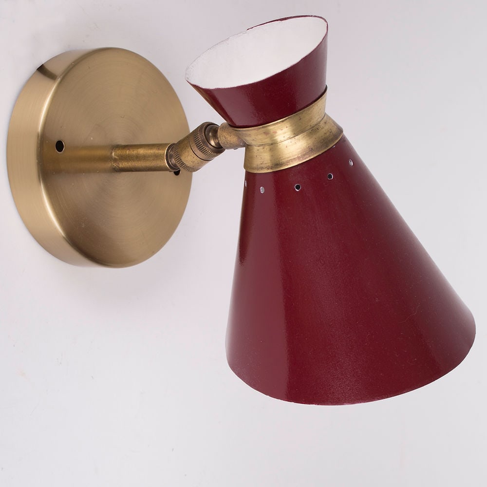 Double cone " diabolo " swing arm wall light by Mathieu for Lunel (1 of 5)