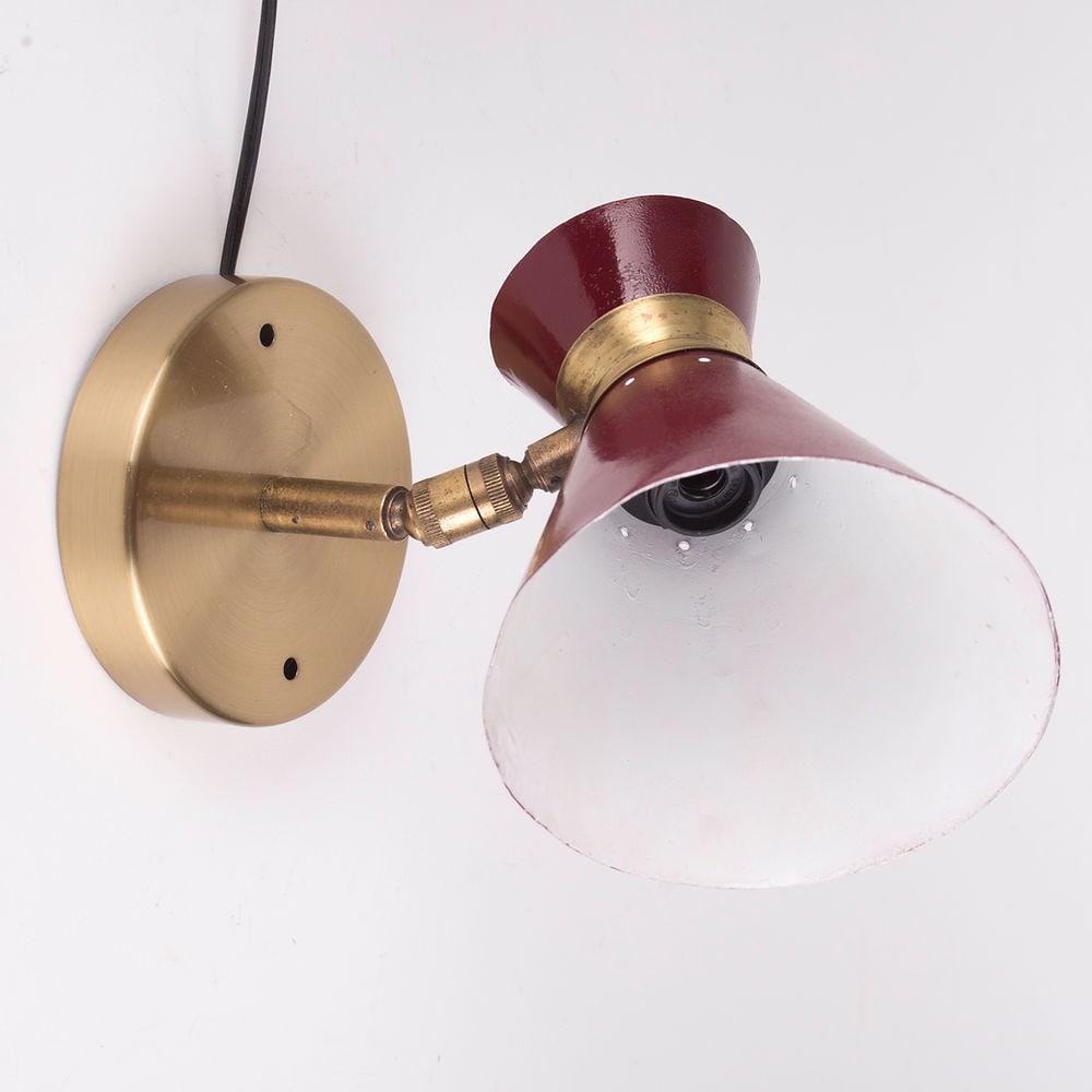 Double cone " diabolo " swing arm wall light by Mathieu for Lunel - 2