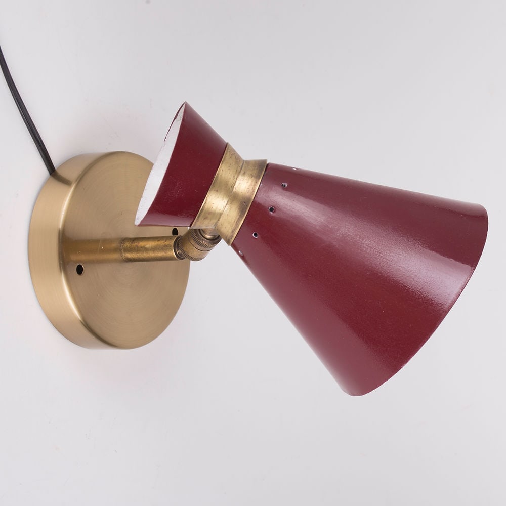 Double cone " diabolo " swing arm wall light by Mathieu for Lunel - 4