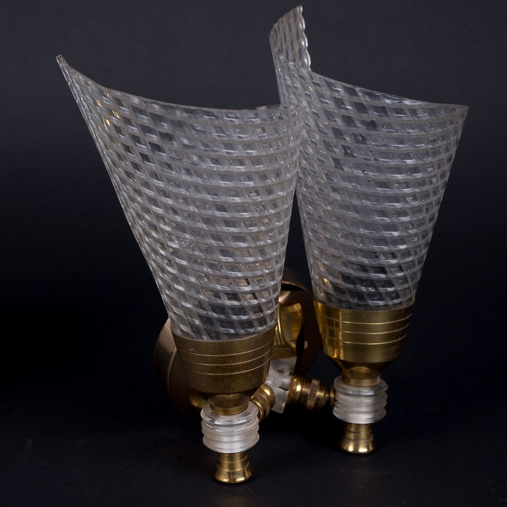 pair of Sconces maison Lunel French mid century - 7