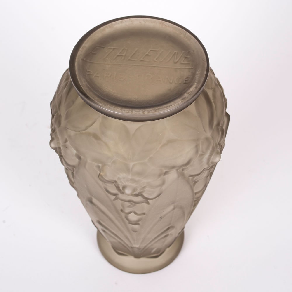 French art deco long Etaleune Vase - 2