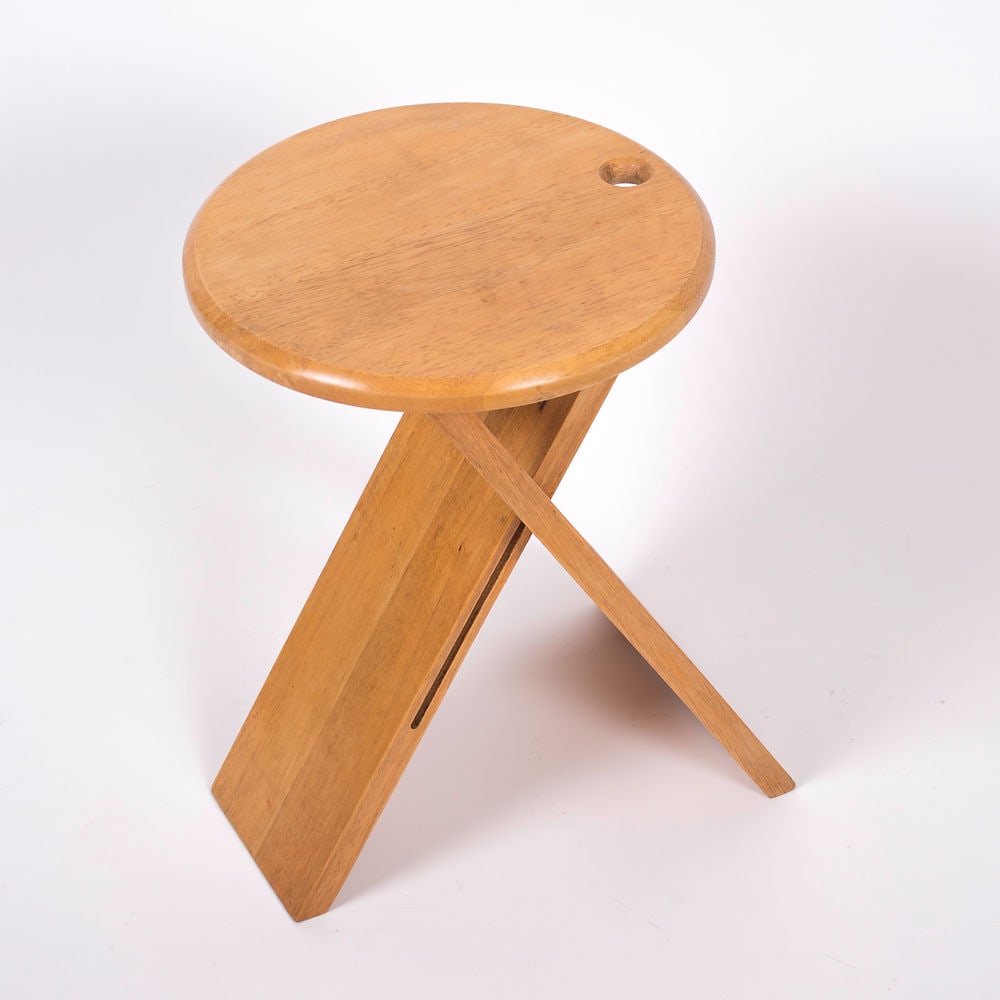Mid century pine folding stools by Roger Talon - 4
