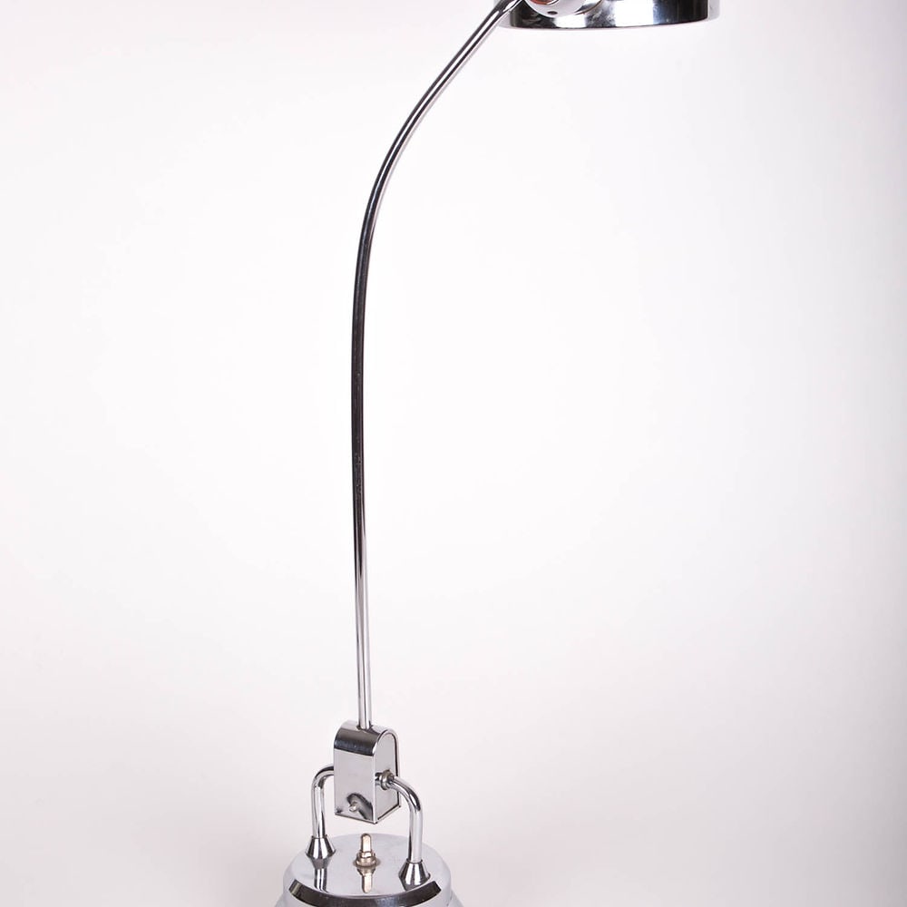 Prench modernist Long Neck Jumo task lamp Perriand ( chromed base ) - 4
