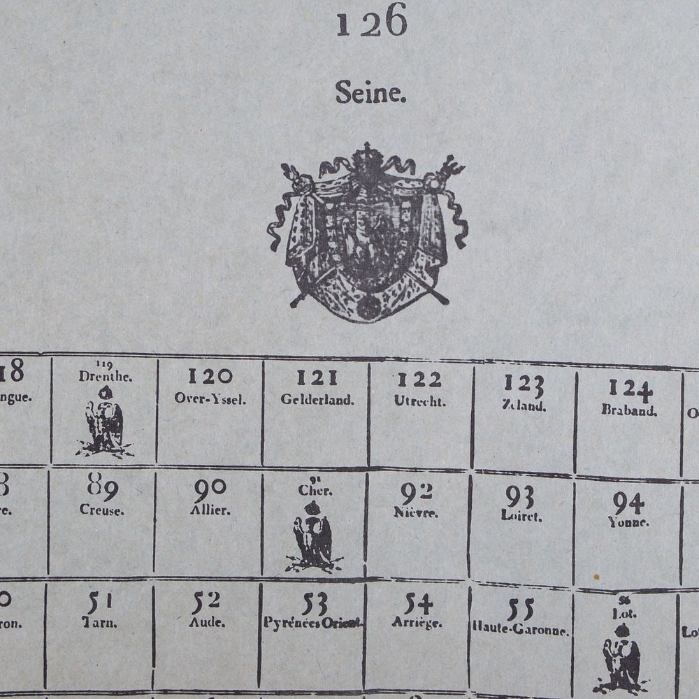French Jeu de L'oie/ Goose game 1800 French Empire - 3