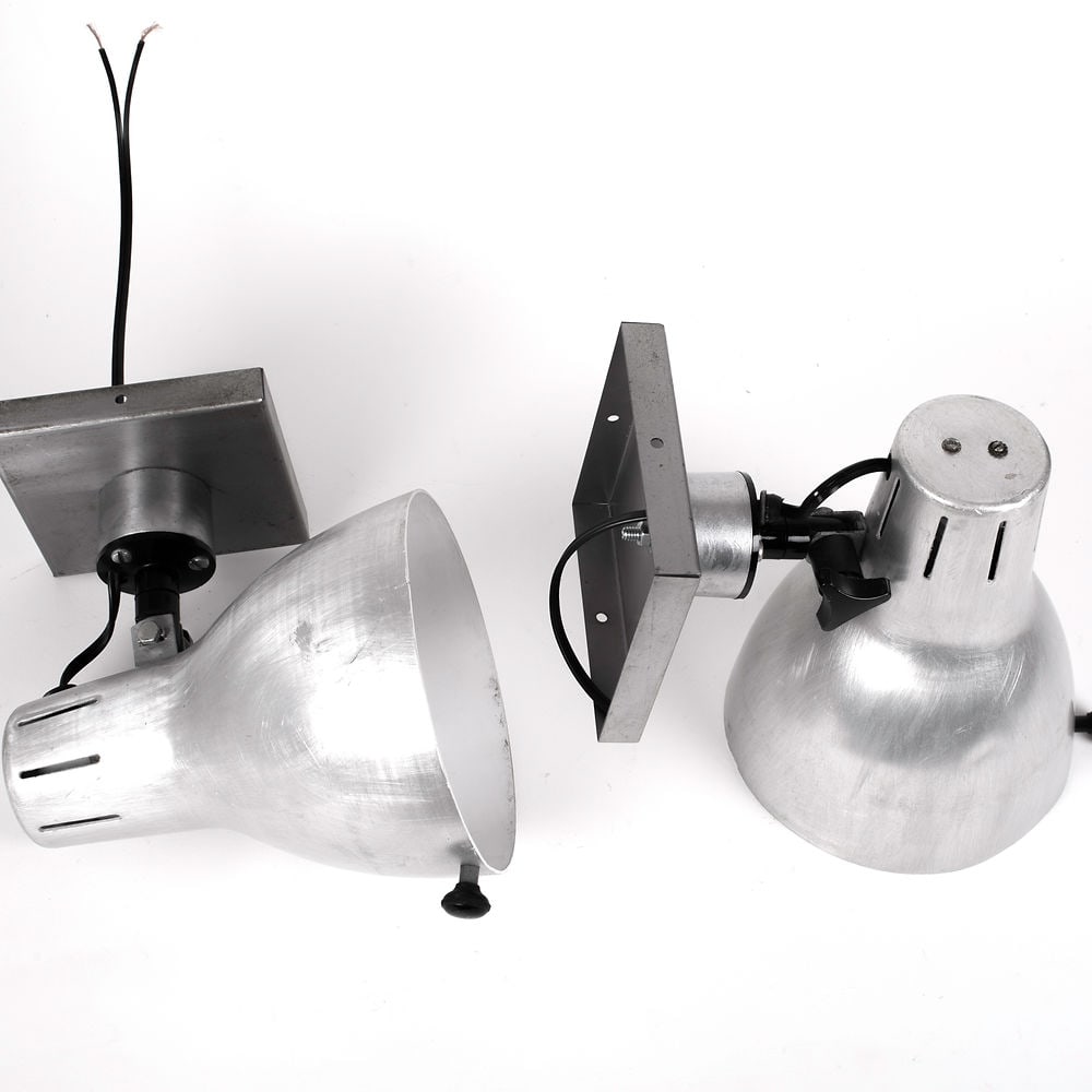 Pair of FRENCH industrial sconce JIELDE Modernist spot DOMECQ LAC - 4