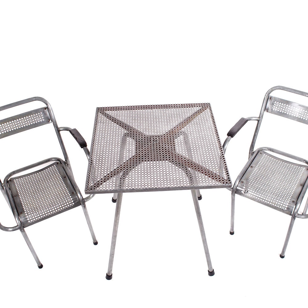 FRENCH MODERNIST bistro table MATEGOT Mid century - 5