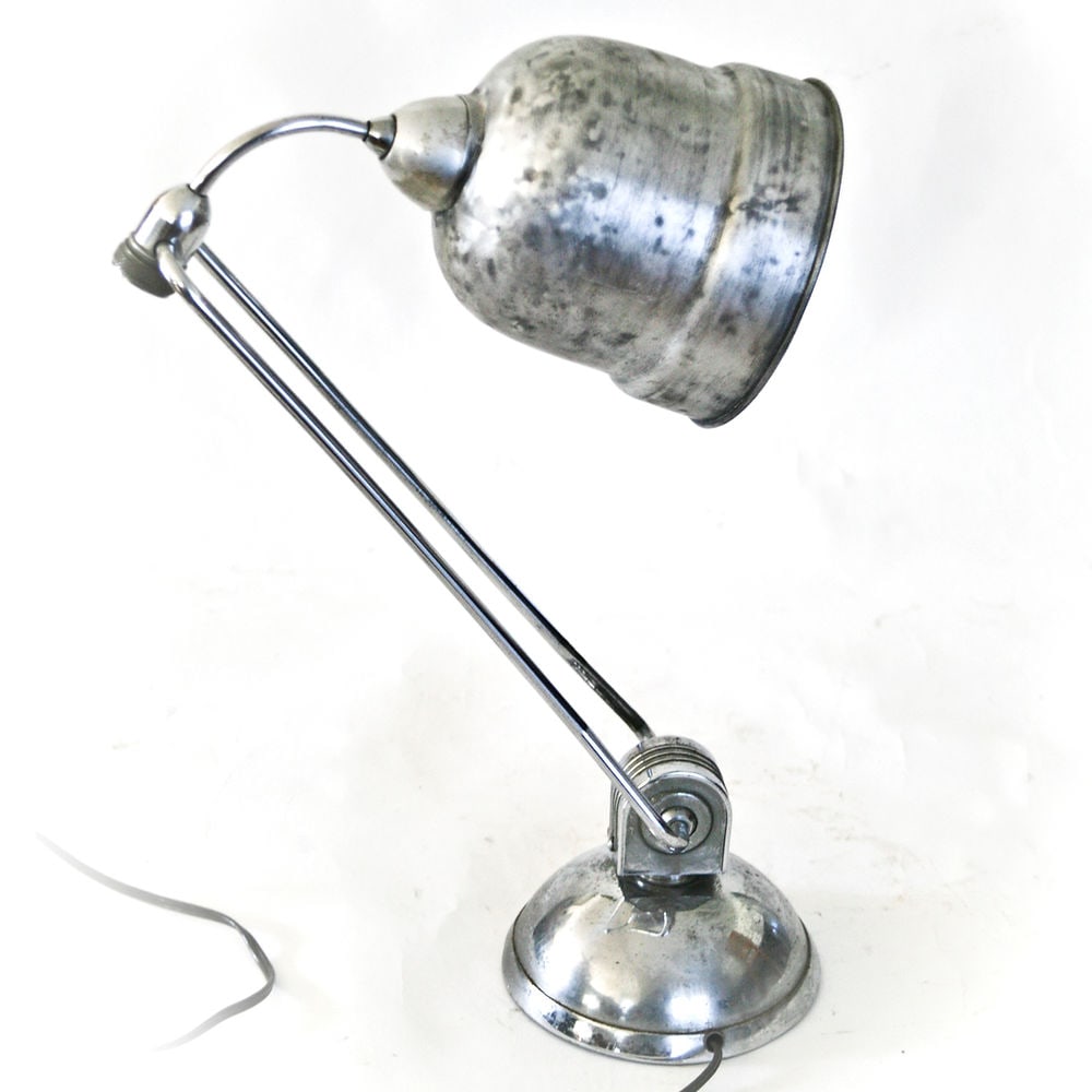 FRENCH MODERNIST DESK LAMP JUMO 610 PERRIAND small reflector 2 - 3