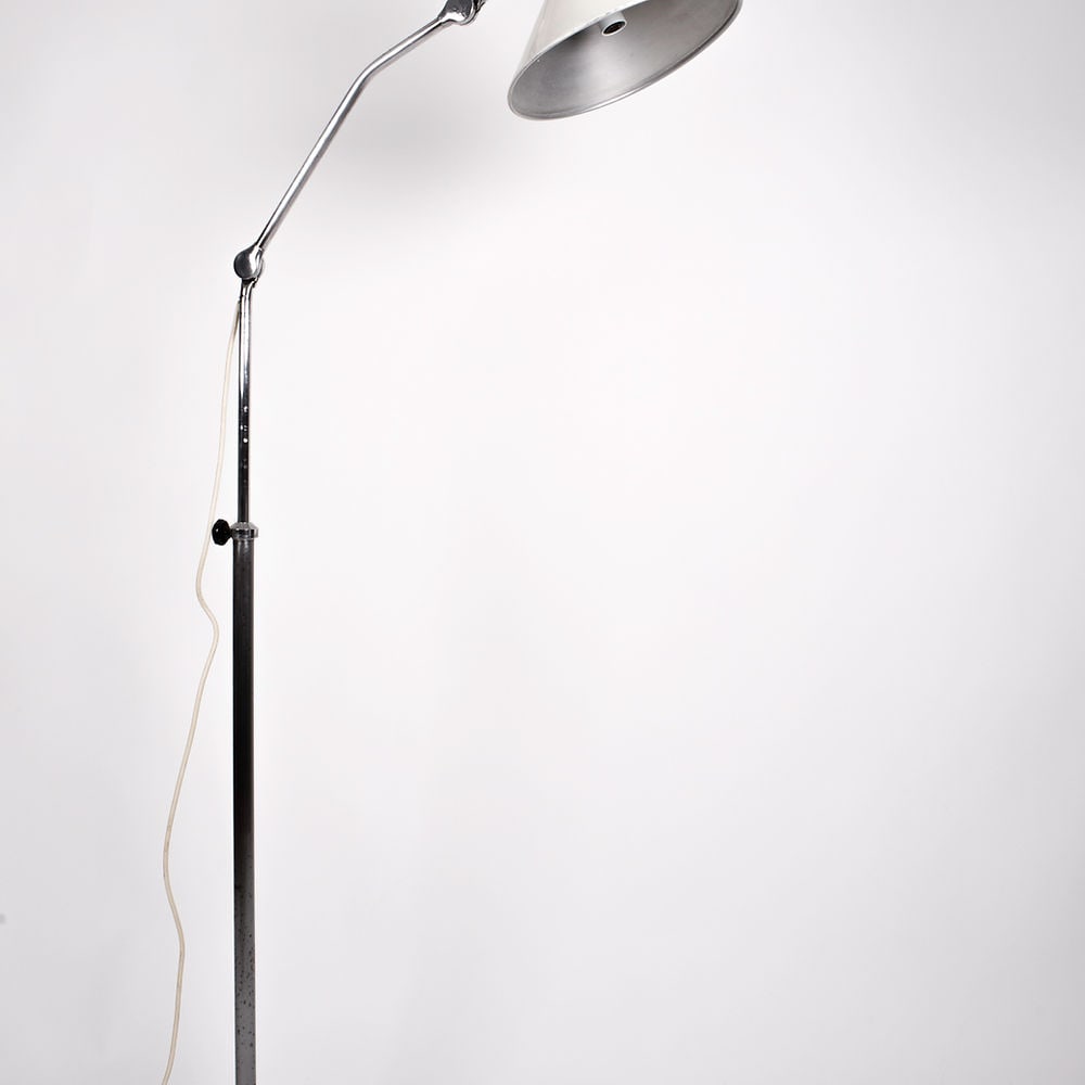 FRENCH MODERNIST FLOOR LAMP JUMO PERRIAND ADNET GUARICHE Diabolo mid century - 2