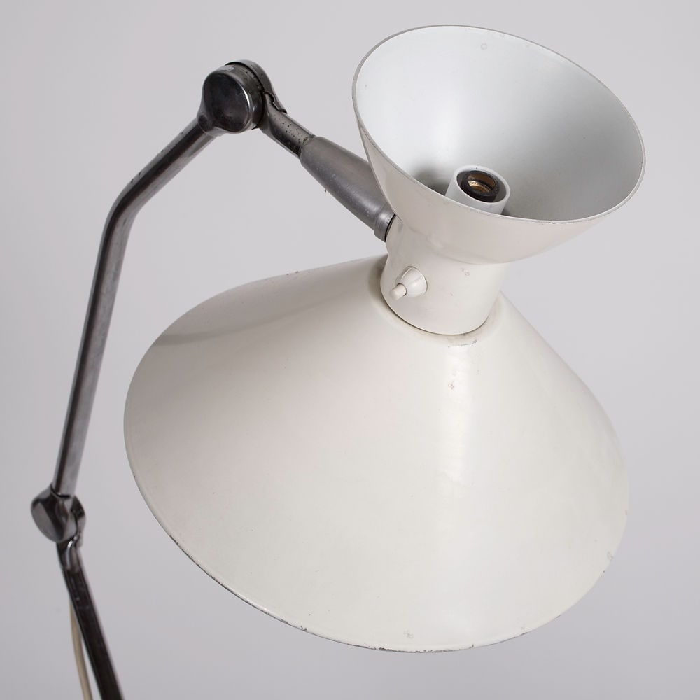FRENCH MODERNIST FLOOR LAMP JUMO PERRIAND ADNET GUARICHE Diabolo mid century - 3