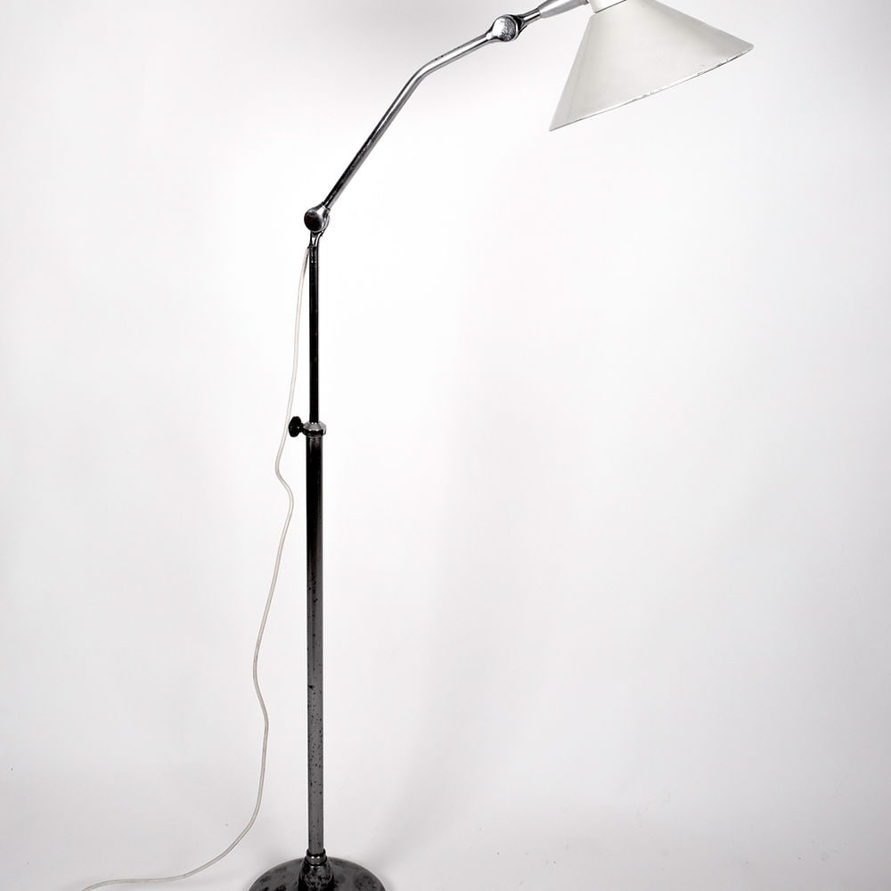 FRENCH MODERNIST FLOOR LAMP JUMO PERRIAND ADNET GUARICHE Diabolo mid century - 4