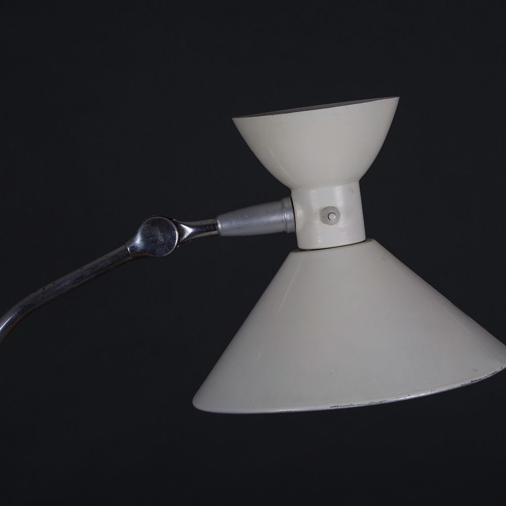 FRENCH MODERNIST FLOOR LAMP JUMO PERRIAND ADNET GUARICHE Diabolo mid century - 5