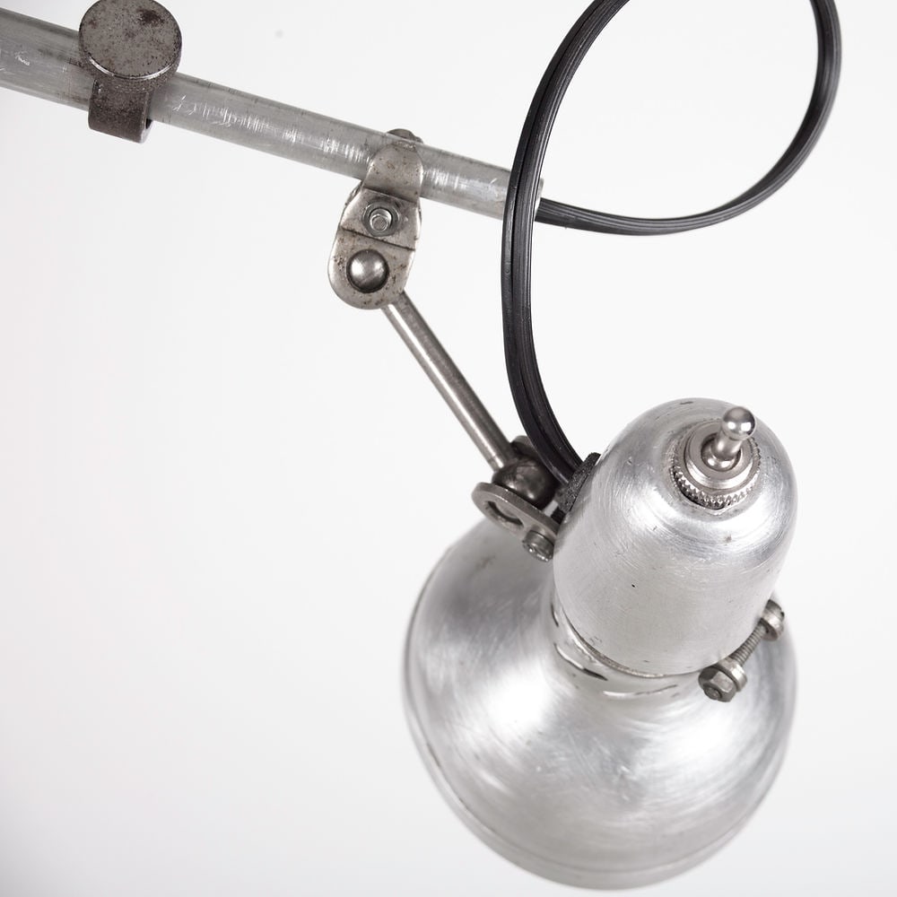 FRENCH INDUSTRIAL MODERNIST TASK LAMP LUMINA clamp - 5