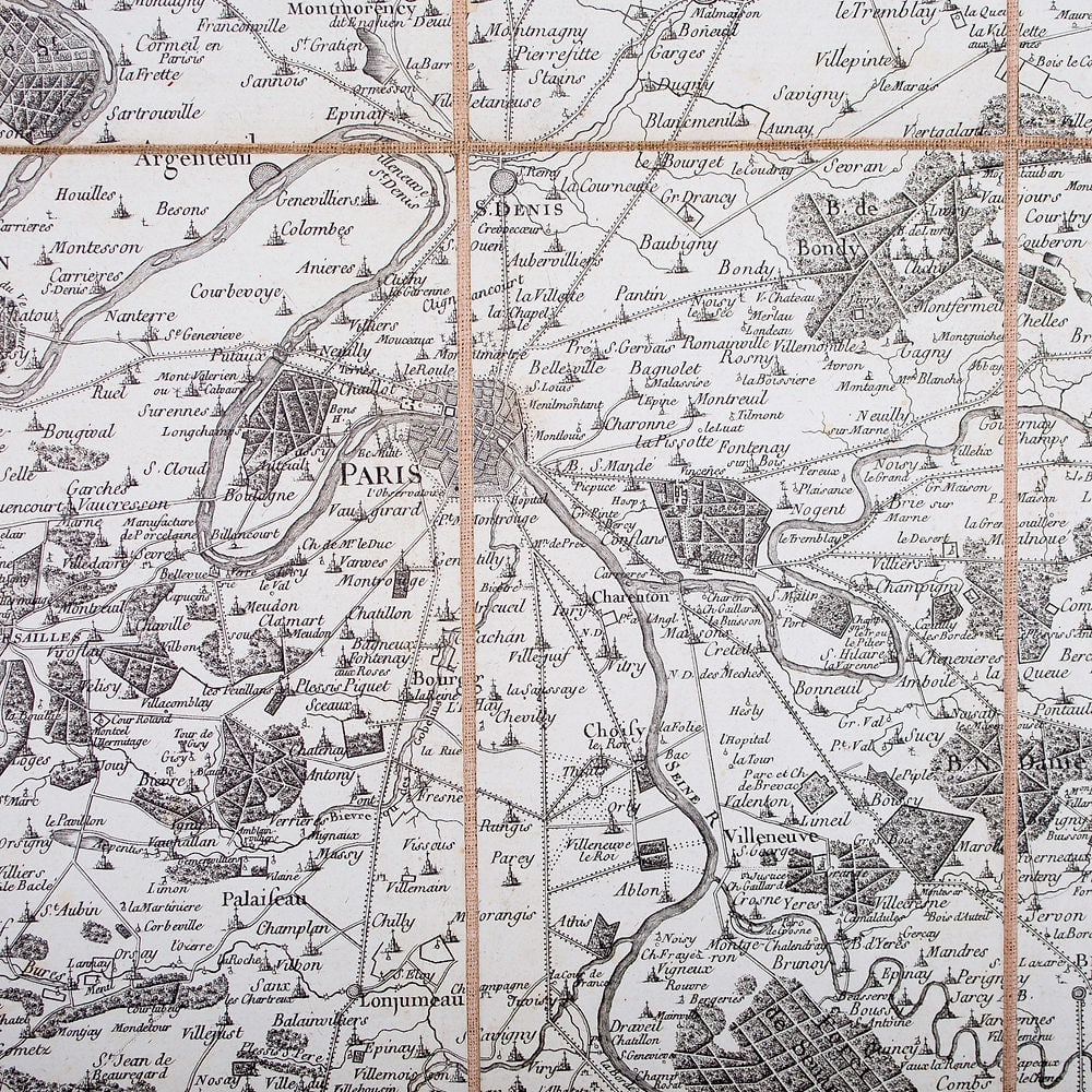 French map 1784 Esnauts & Rapilly Nouveau plan des environs de Paris - 2