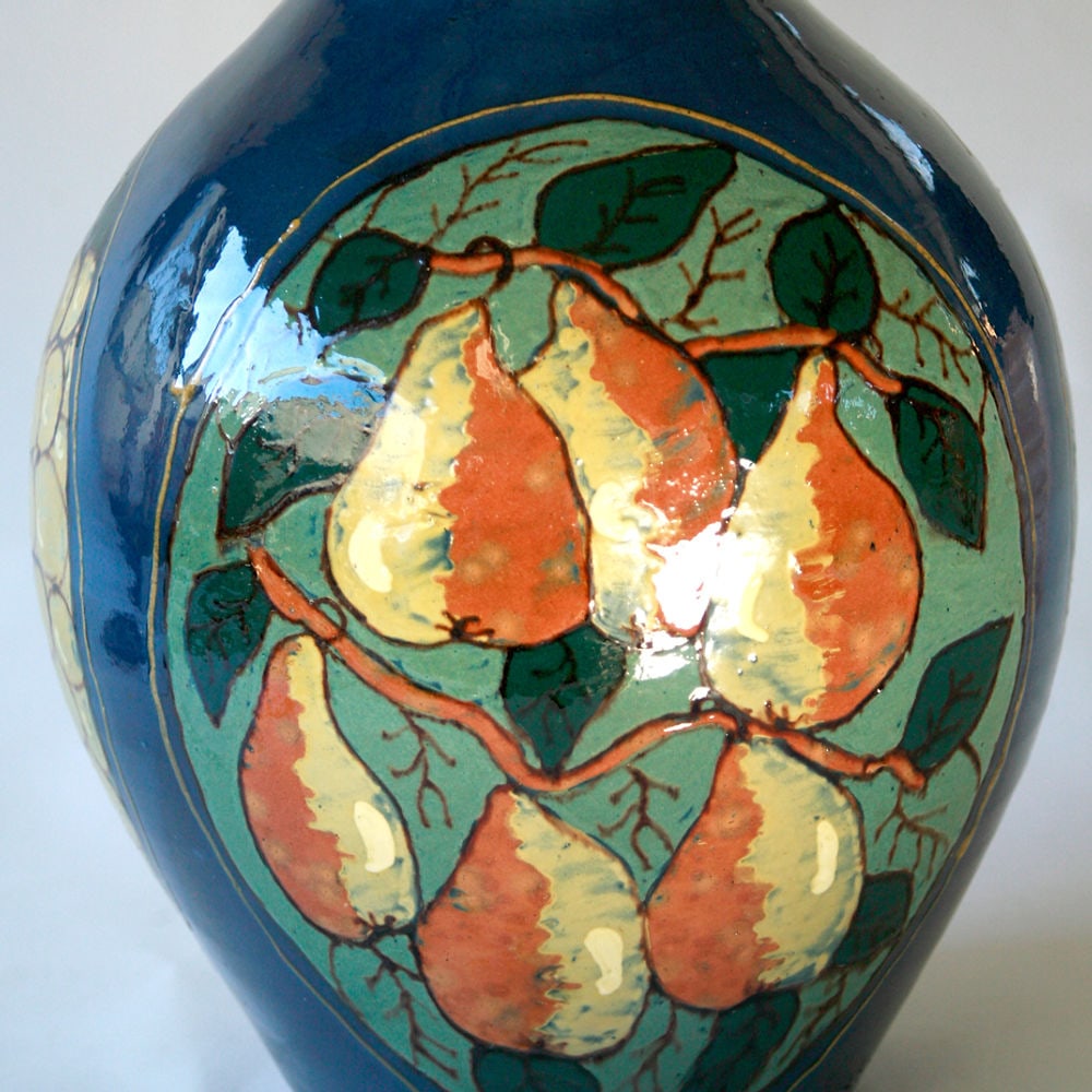 FRENCH ART DECO SIMONOD POTTERY VASE CERAMIC - 3