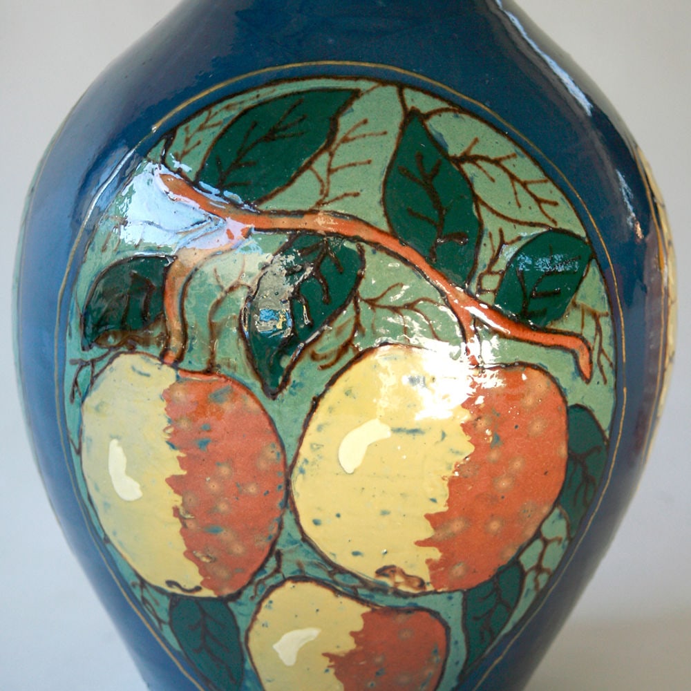 FRENCH ART DECO SIMONOD POTTERY VASE CERAMIC - 4