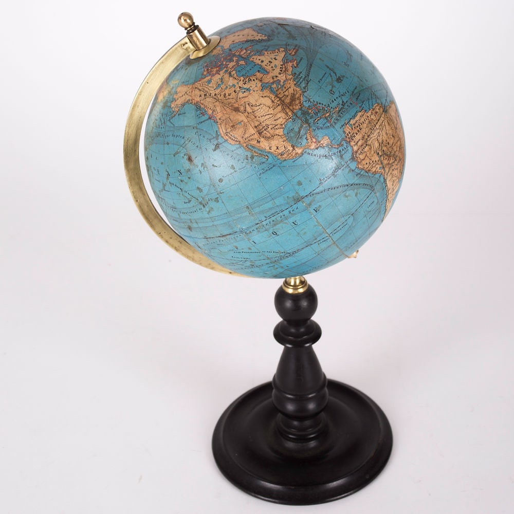 1860's 7" Vivien de Saint Martin Shotte editor French terrestrial globe - 5