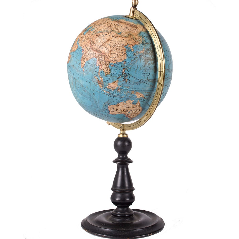 1860's 7" Vivien de Saint Martin Shotte editor French terrestrial globe - 6