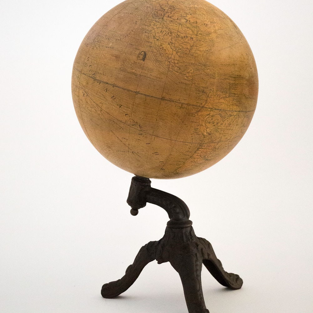1880 antique terrestrial globe Windels - 10