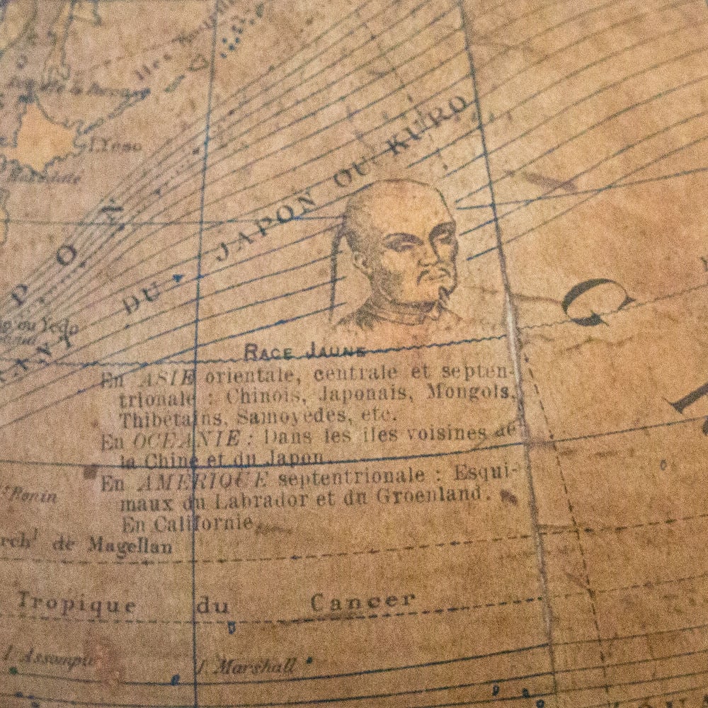 1880 antique terrestrial globe Windels - 7