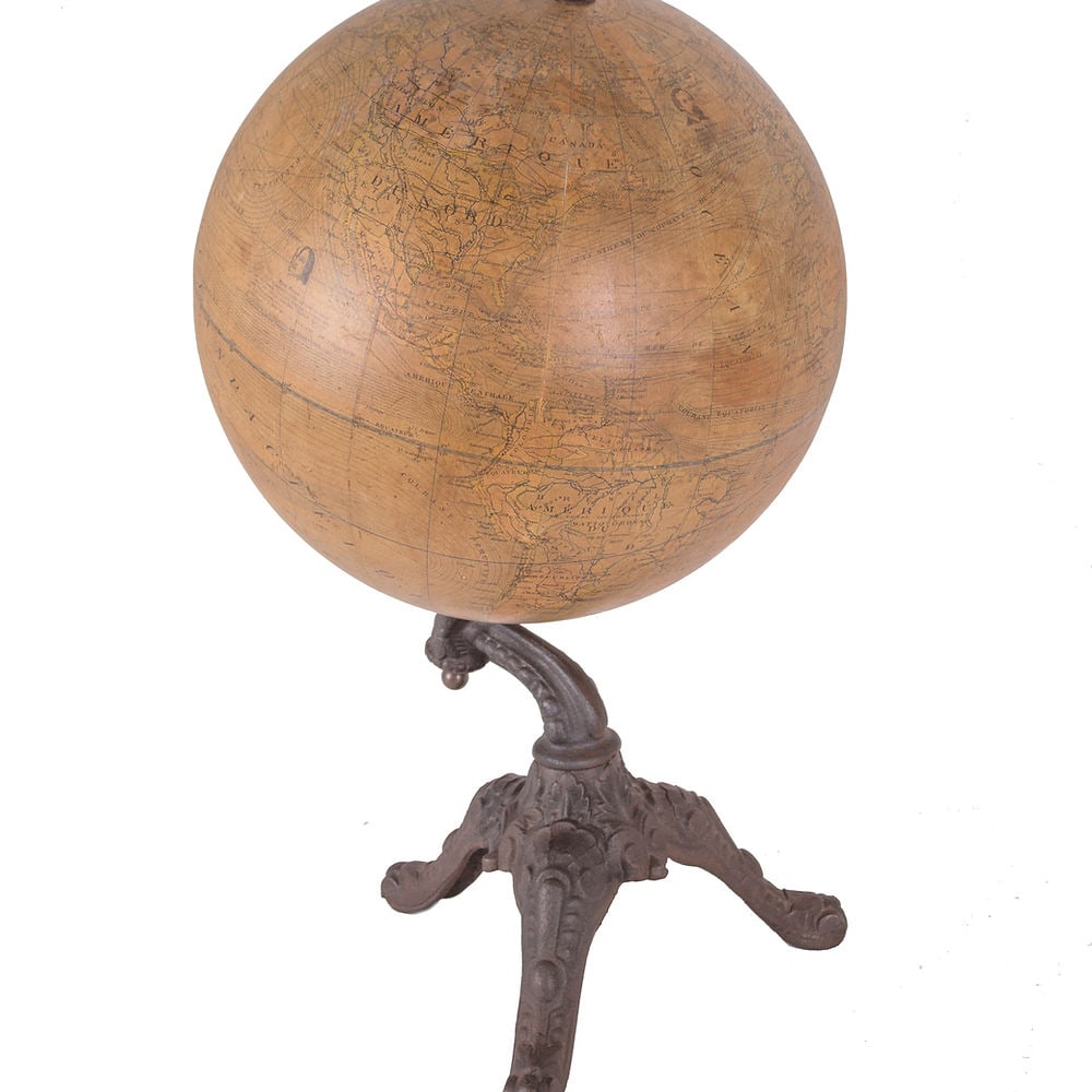 1880 antique terrestrial globe Windels - 9