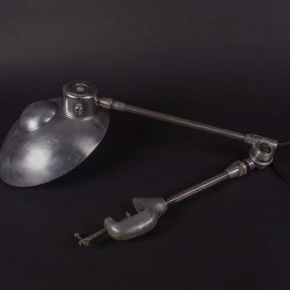 French modernist mid century industrial task lamp Ferdinand Solere - 2