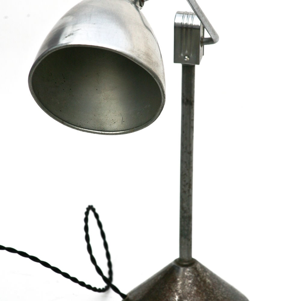 FRENCH MODERNIST DESK LAMP JUMO 800 ART DECO: French modernist desk lamp made in the 1940's by Jumo , an important lamp making company from France who used the best designer of their time , it is not know who is the creator but there is some simi