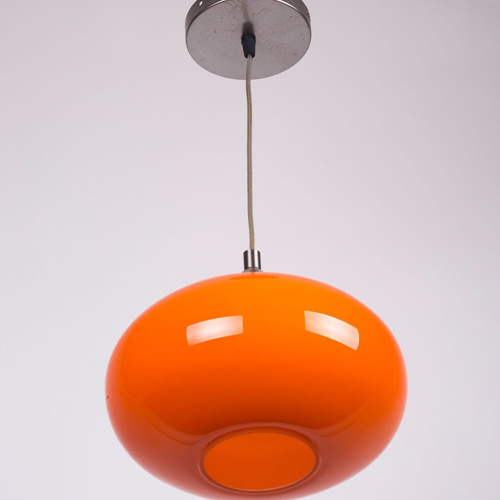 Peill & Putzler pendant mid century globular glassworks Light Colombo - 3