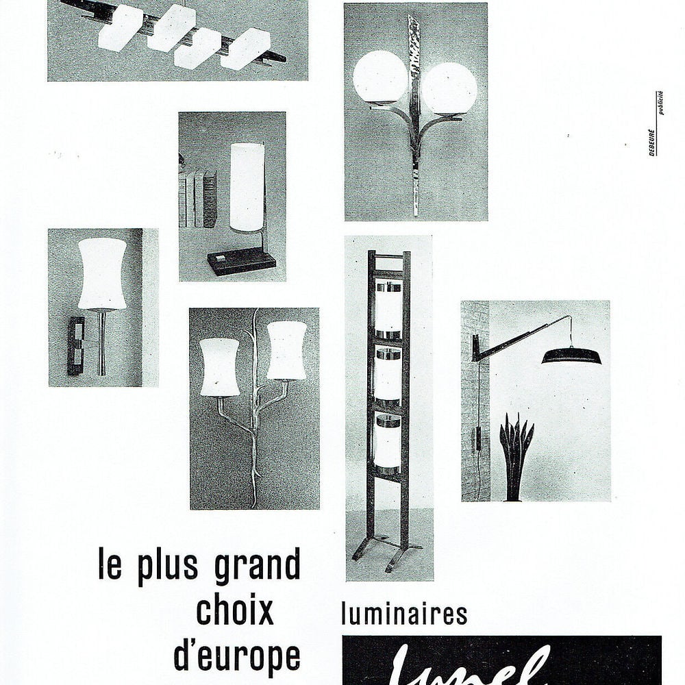 Single sconce Lunel Arlus French mid century - 7
