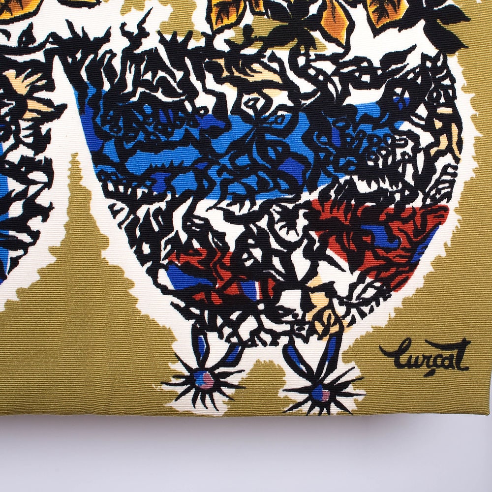 School of Fish -Aquarium Lurcat silkscreen tapestry Aubusson - 5
