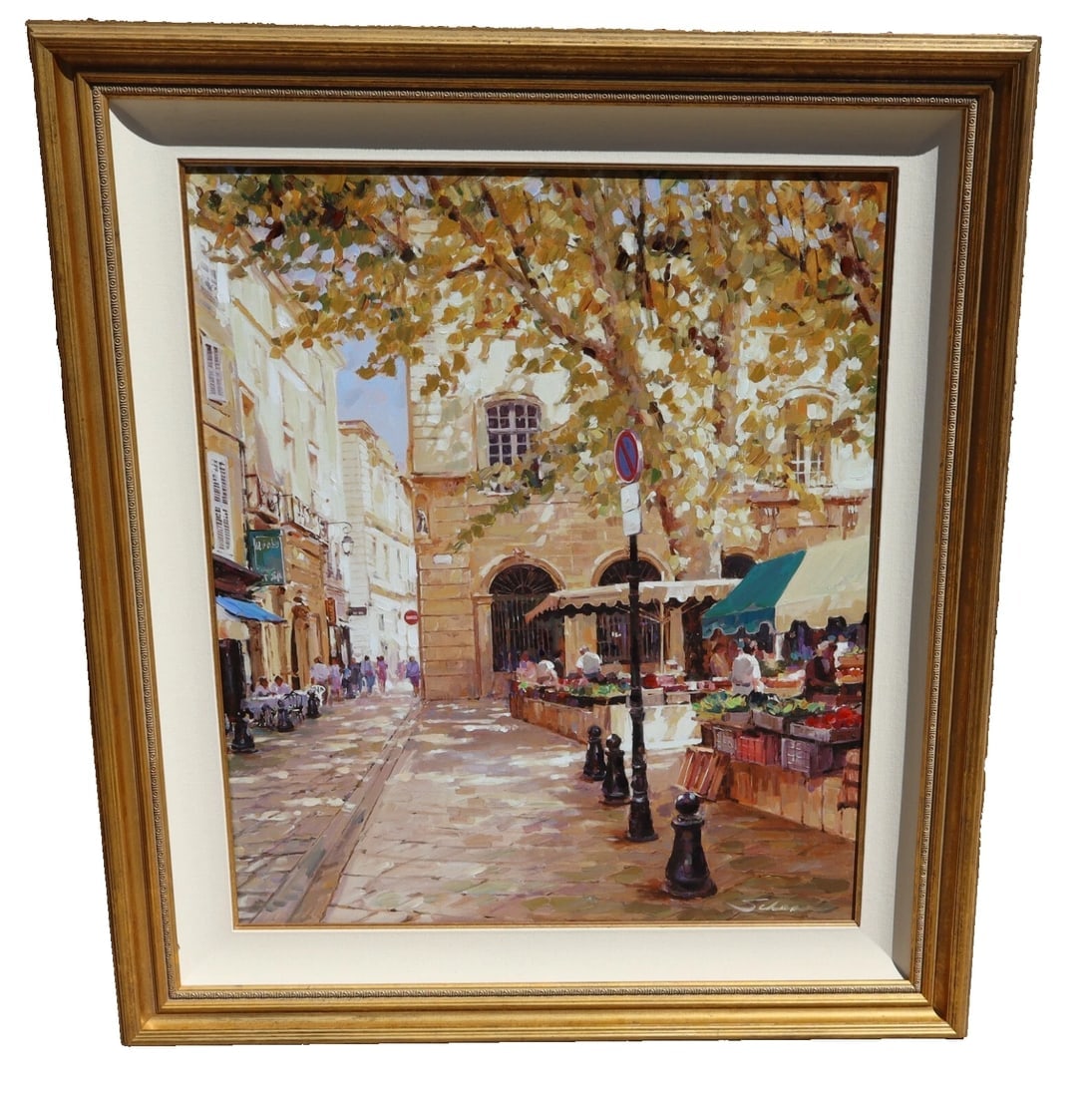 ROBERT SCHAAR Giclee Print on Canvas Provence Marketplace Ed of 100 - 2