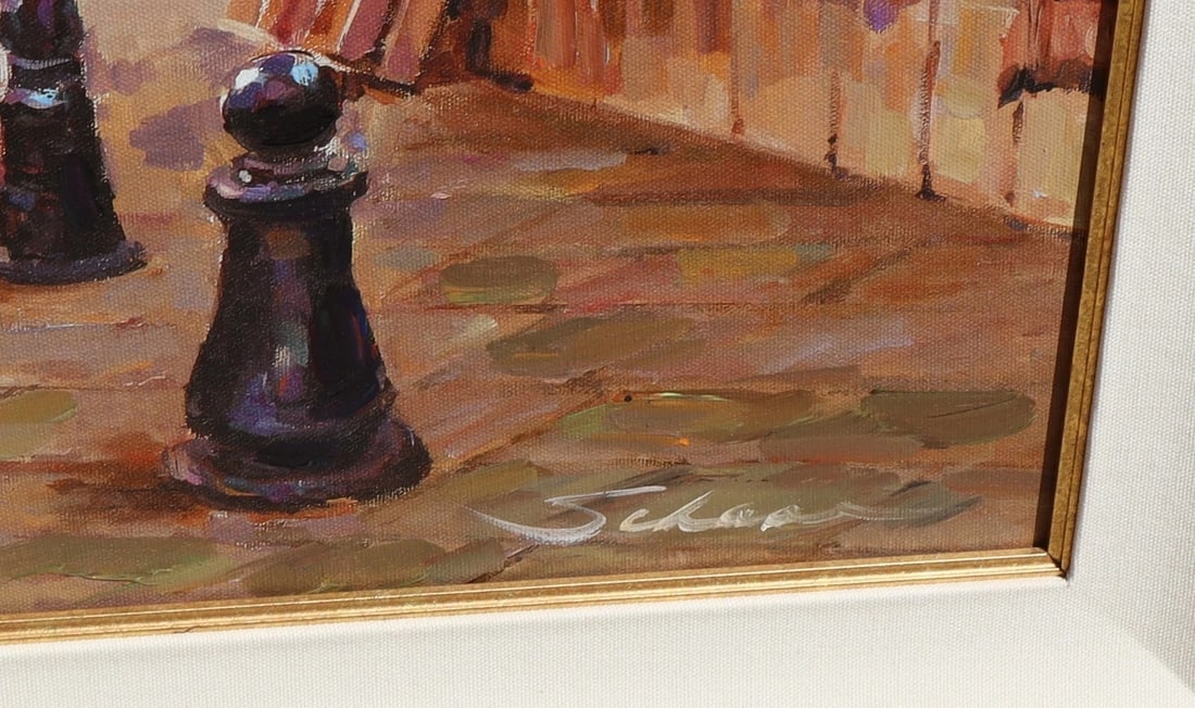 ROBERT SCHAAR Giclee Print on Canvas Provence Marketplace Ed of 100 - 7
