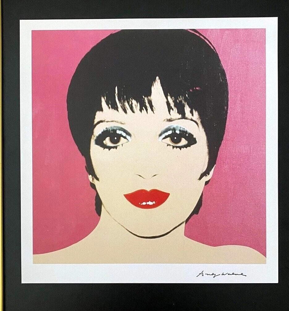 Andy Warhol Liza Minelli Signed 1984 Print Framed Ready to Hang - 3