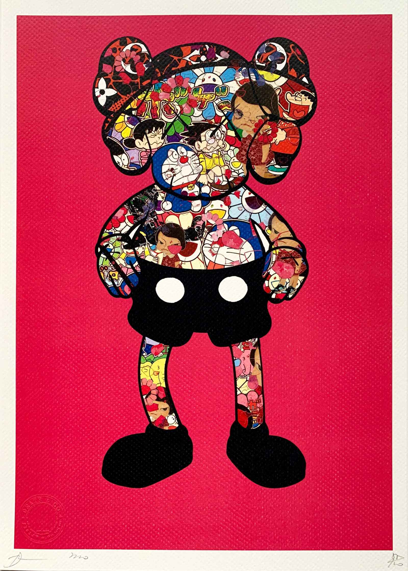 Death NYC Kaws: Title:Death NYC Kaws Date/Period:21st Century Materials:Giclee on Fine art 300 gsm paper Size:17 3/4 x 12 1/2 inches Description:Artist: Death NYC, limited edition giclee on paper, out of eddition of