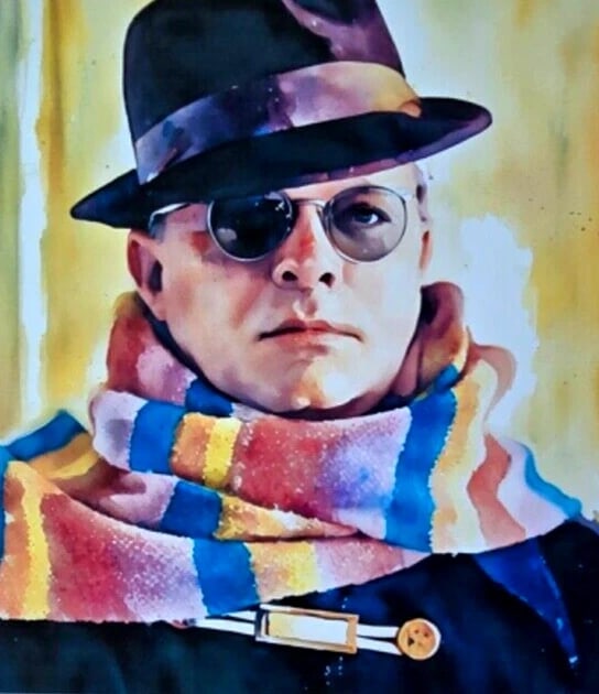 ALEXANDER DULAC | TRUMAN CAPOTE Hand Signed Authentic Print Edition of 10 | COA - 3
