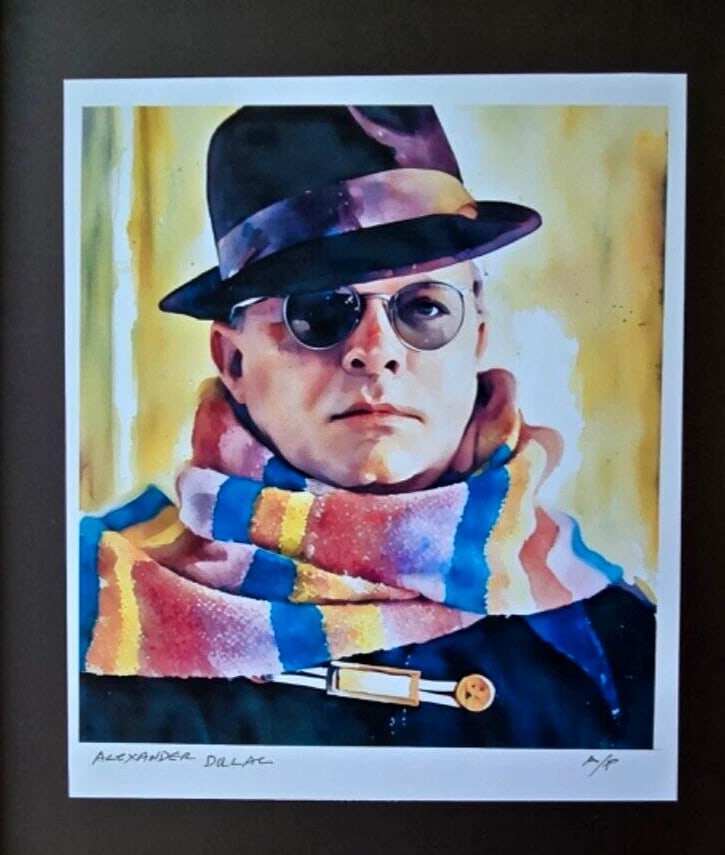 ALEXANDER DULAC | TRUMAN CAPOTE Hand Signed Authentic Print Edition of 10 | COA - 4