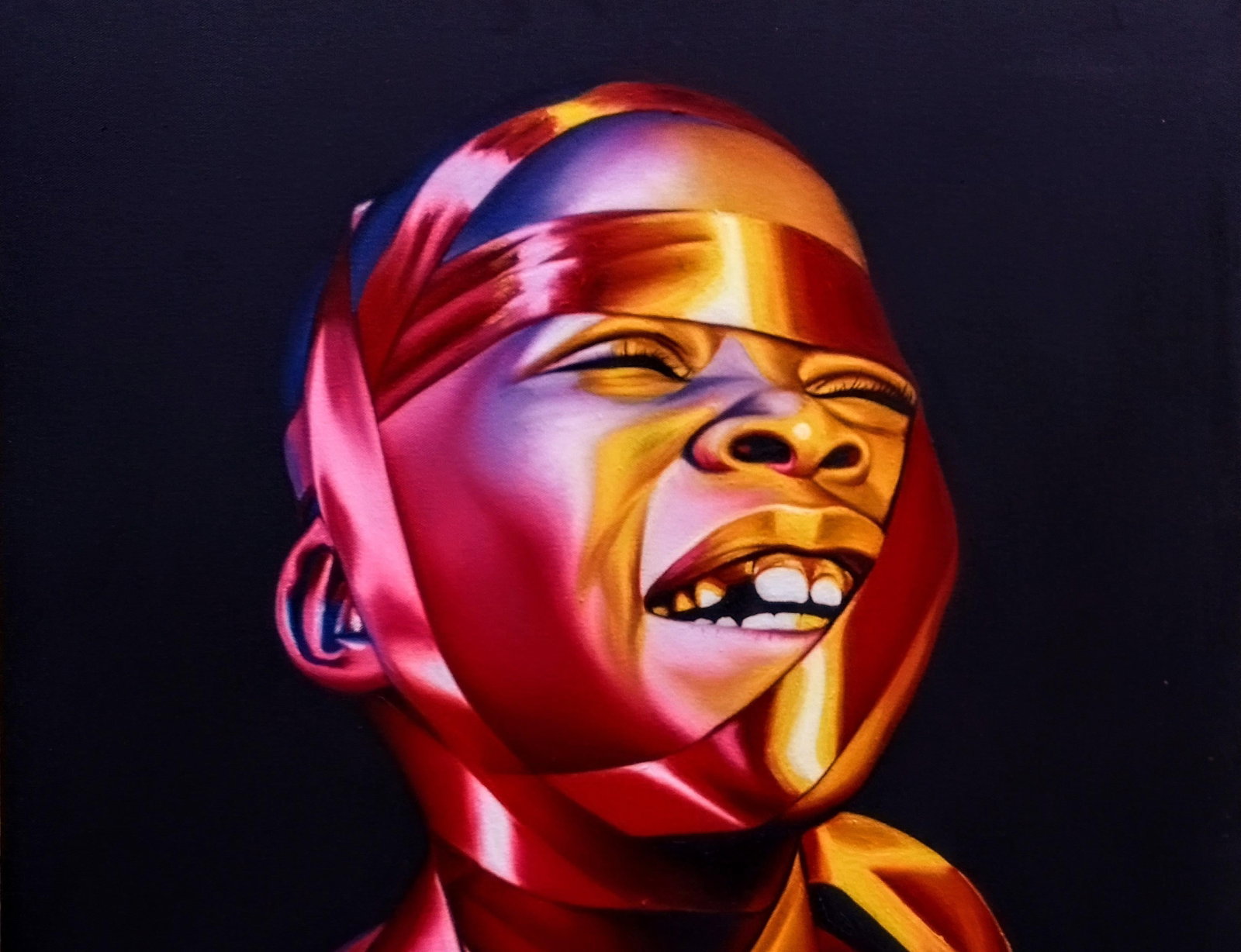 Awosola Michael Angello, Endeared Without A Price 1 - 21st Century, Contemporary, Figurative, Smile, - 9