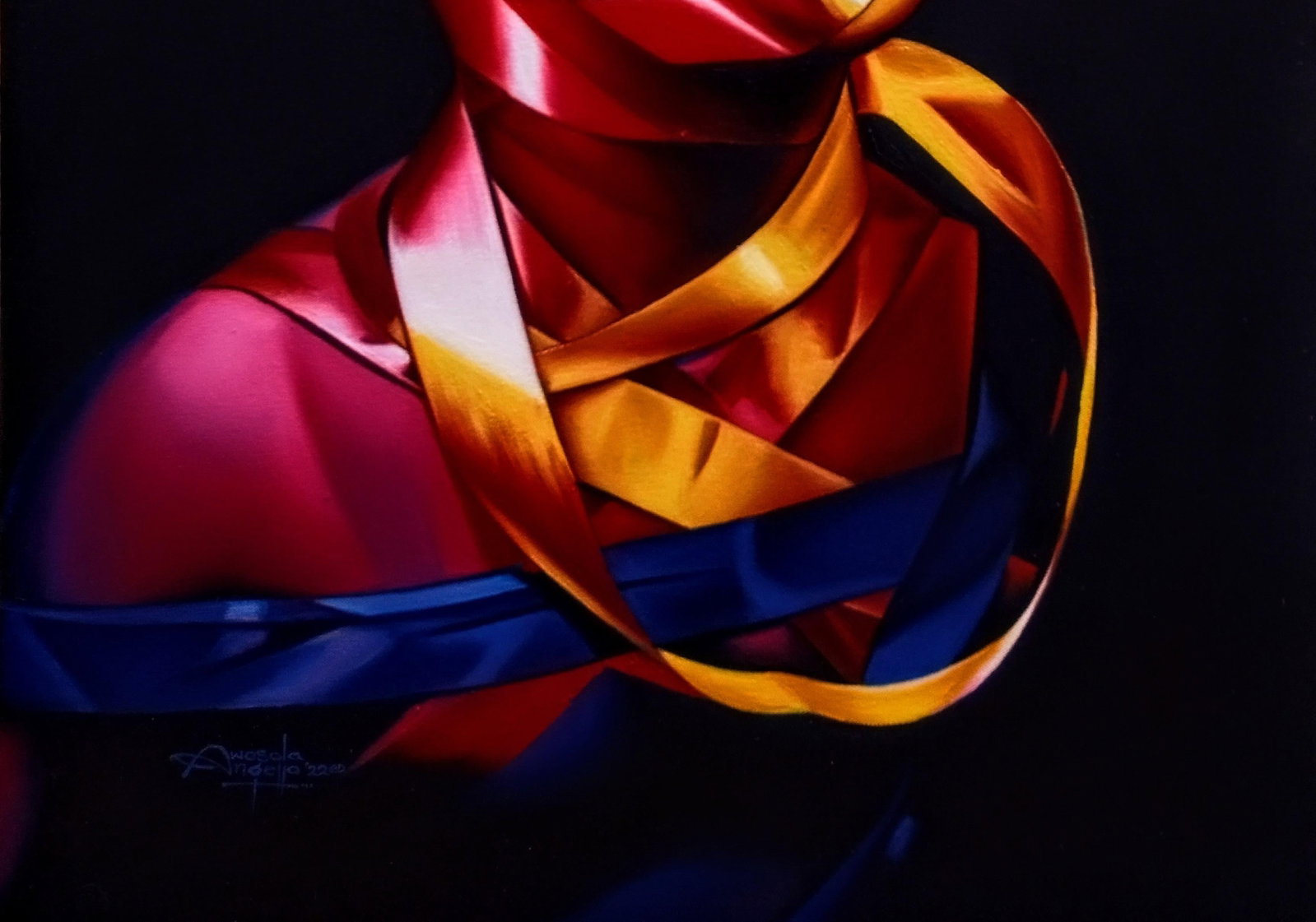 Awosola Michael Angello, Endeared Without A Price 1 - 21st Century, Contemporary, Figurative, Smile, - 6