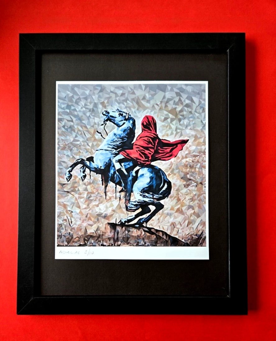 ALEXANDER DULAC | MY BLIND NAPOLEON Hand Signed Authentic Print Ed. of 10 COA+: My art is a celebration of the grandeur and splendor of the Legends of our Time. Through my portraits, I seek to immortalize those who not only define but also inspire aspiration and luxury in our