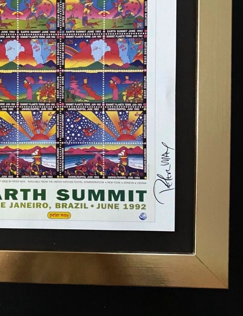 Peter Max | Vintage Print Signed | Mounted in a New 10x8 in Frame - 2