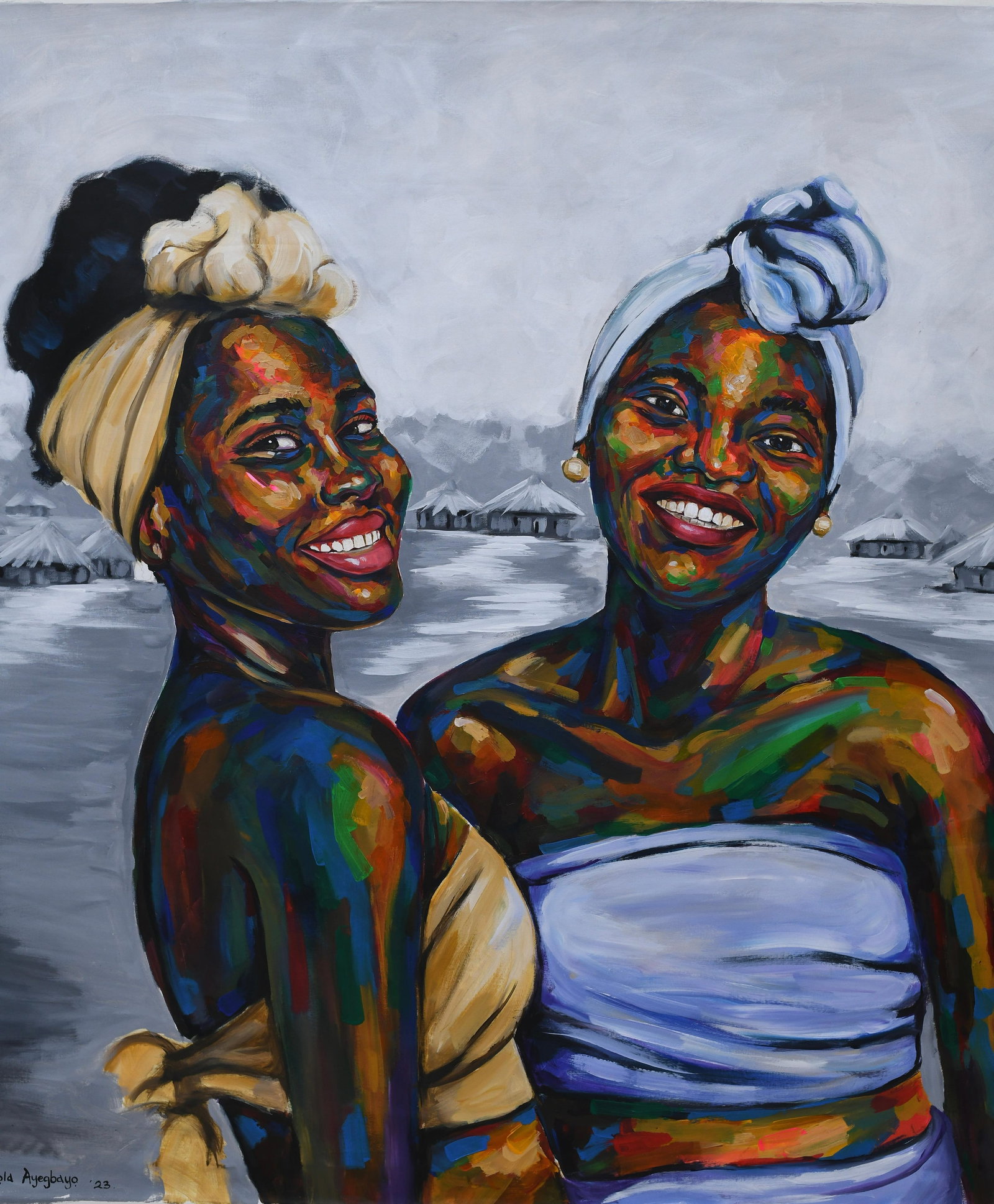 Damola Ayegbayo , Inside Black Pot, 2023 - 5
