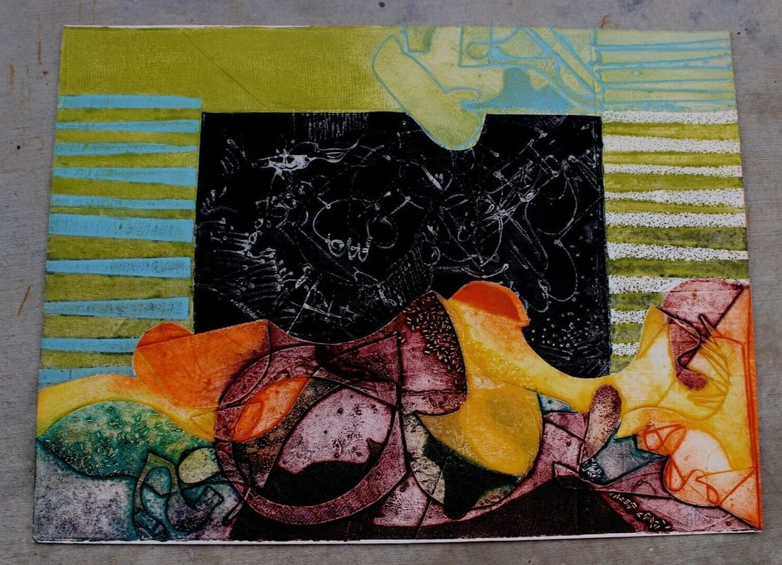 GERARD FITREMANN Color Etching La Belle Potagere S/N 16/90 Mirelle Fine Art - 2