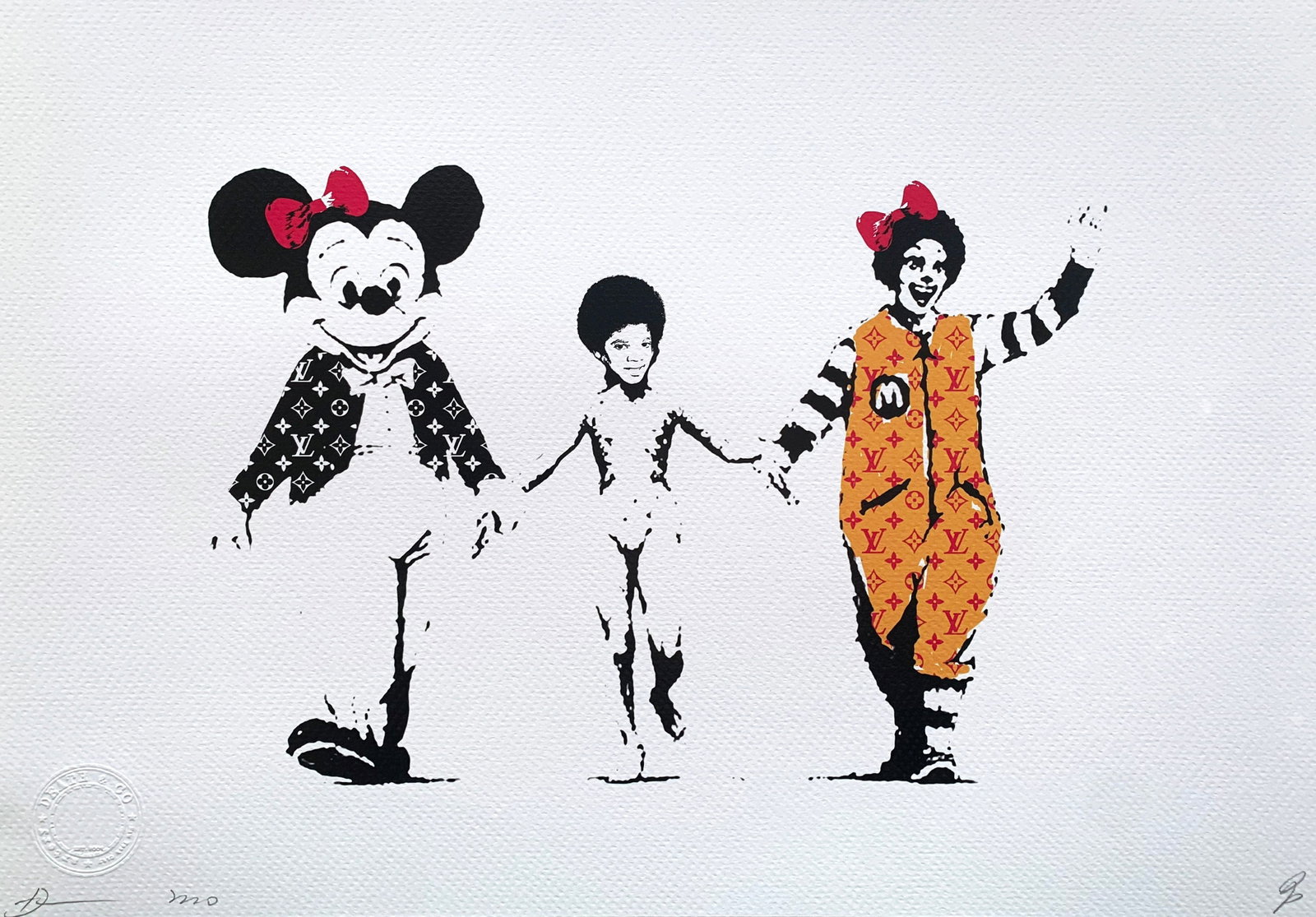 Death NYC Banksy: Title:Death NYC Banksy Date/Period:21st Century Materials:Giclee on Fine art 300 gsm paper Size:17 3/4 x 12 1/2 inches Description:Artist: Death NYC, limited edition giclee on paper, out of eddition o