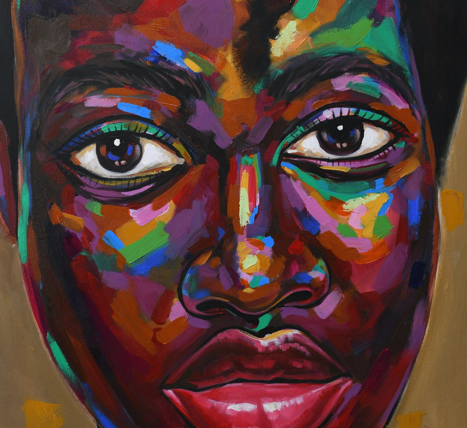 Damola Ayegbayo , Vision Of Hope 4 - 21st Century, Contemporary, Figurative Portrait, Women, Face, - 8