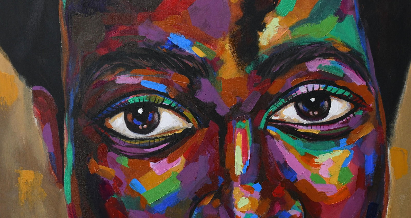 Damola Ayegbayo , Vision Of Hope 4 - 21st Century, Contemporary, Figurative Portrait, Women, Face, - 14