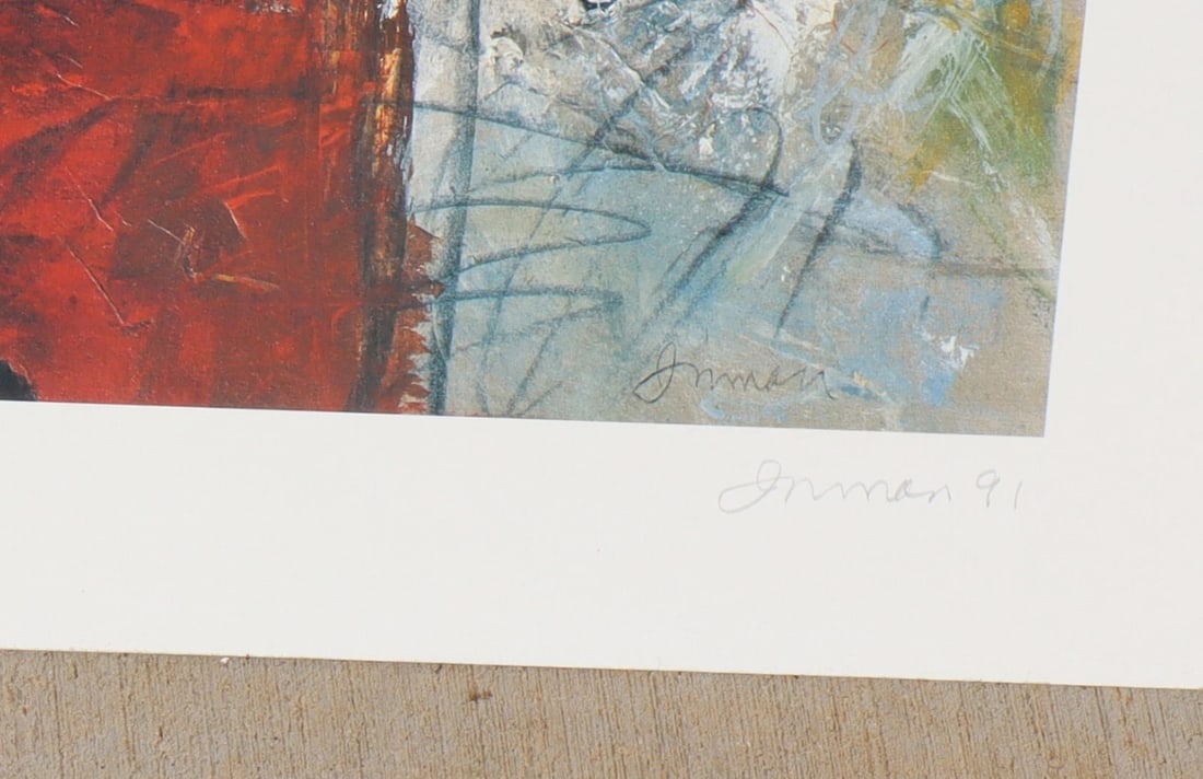 Robert Inman Abstract Expressionist S/N Offset Lithograph Soho #6 - 7